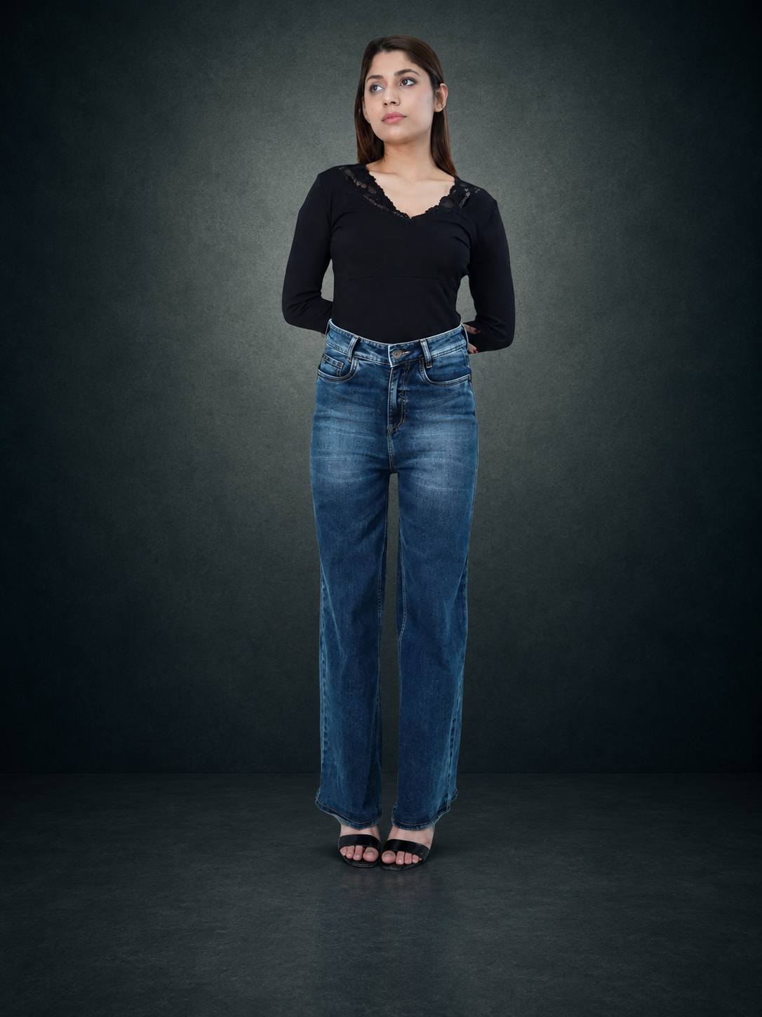 Dark Blue Baggy Denim