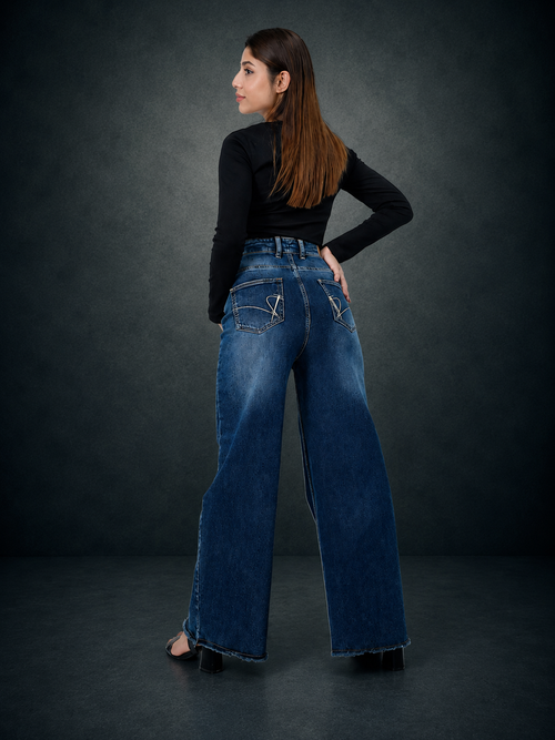 Dark Blue Baggy Denim
